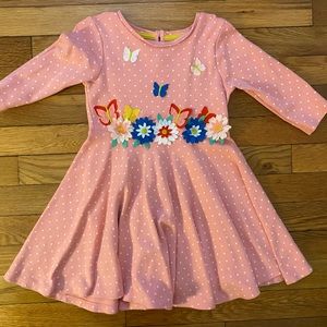 Mini Boden Floral dress girls 5/6